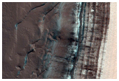 Monitor North Polar Scarp for Active Frost-Dust Avalanches