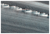 Exposure of North Polar Layered Deposits