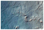 Gullies on Northeastern Wall of Crater