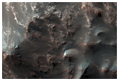 Central Peak of an Impact Crater in Terra Sabaea
