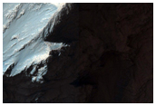 Cliffs in Coprates Chasma