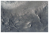 Layered Material Seen in MOC Image M0807392 in Focas Crater