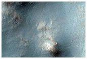 Unusual Flow-Ejecta Morphology