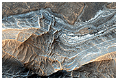 Light-Toned Layering on Plains Next to Ganges Chasma