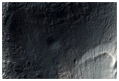 Glacial Cirque-Like Feature in Hadriaca Patera