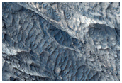 Contact Between Differing Mineralogies in West Candor Chasma