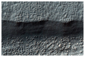 Exposure of Pedestal Crater Interior