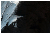 Cliffs in Coprates Chasma