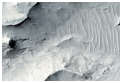 Sinuous Ridges Between Aeolis and Zephyria Plana