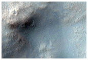 Unusual Flow-Ejecta Morphology