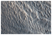Crater with Fading Ice