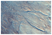 Gullied Slope of 20-Kilometer Diameter Impact Crater in Acidalia Planitia