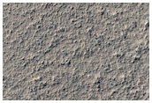 Rocky Deposits on Floor of Le Verrier Crater