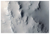 Downrange Rim of Unnamed Elliptical Crater