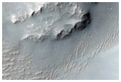 Partially Collapsed Crater South of Valles Marineris