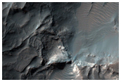 Ridges and Depressions on Crater Floor