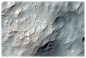 Crossing Wrinkle Ridges in Hesperia Planum