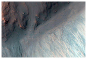 Deposit Associated with Channels along Floor of Ganges Chasma