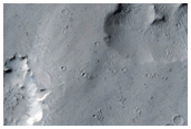 Crater Cluster and Yardangs on Mesas