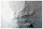 Central Peak of Crater near Brazos Valles