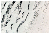 Persistent Northern Plains Ice Deposit Leeward of Crater