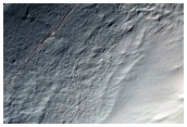 Gullied Crater in the Sirenum Fossae Region