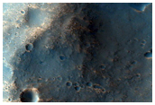 Layered Walls of Impact Crater in Mawrth Vallis Outcrops