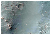 Impact Crater near Coprates Chasma