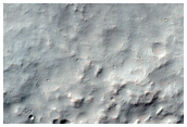 Double Layer Ejecta Crater on Hadriaca Patera