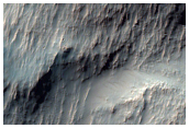 Submerged Rim of Crater and Floor Deposits from Uzboi Vallis