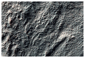 Diverted Ejecta Flow from Large Crater in Southern Highlands