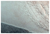 Polar Crater with Summer Ice