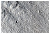 Gullies on Crater Wall