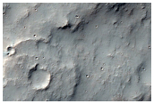 Contact between Noachian and Hesperian Plains