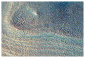 Polar Crater with Summer Ice