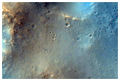 Bright Daytime Infrared Material Contact East of Ares Vallis