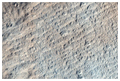 Crater Rim and Ejecta in Olympus Mons Aureole