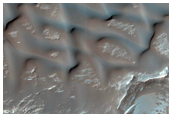 Thermally Distinct Terrain on the Floor of Crater in Amenthes Planum