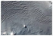 Intact Layered Stratigraphy in Central Uplift of Unnamed Crater
