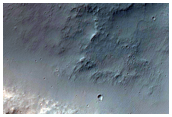 Bedrock Exposed on Crater Rim and Central Uplift