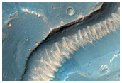 Valley along Noctis Labrynthus Floor
