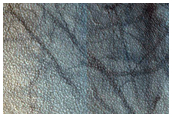Polar Crater with Summer Ice