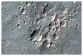 Secondary Craters for 8-Kilometer Diameter Rayed Crater to the South
