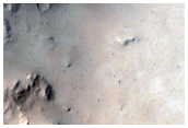 Crater near Hecates Tholus
