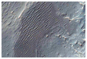 Unnamed Crater on Rim of Valles Marineris