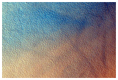 Polar Crater with Summer Ice