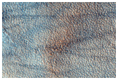 Polar Crater with Summer Ice