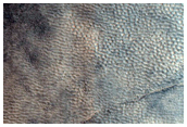 Patterned Ground in Association with Local Brighter Terrain
