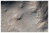 Crater in Hesperia Planum