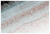 Sustained Bright Patches at Margin of Polar Layered Deposits